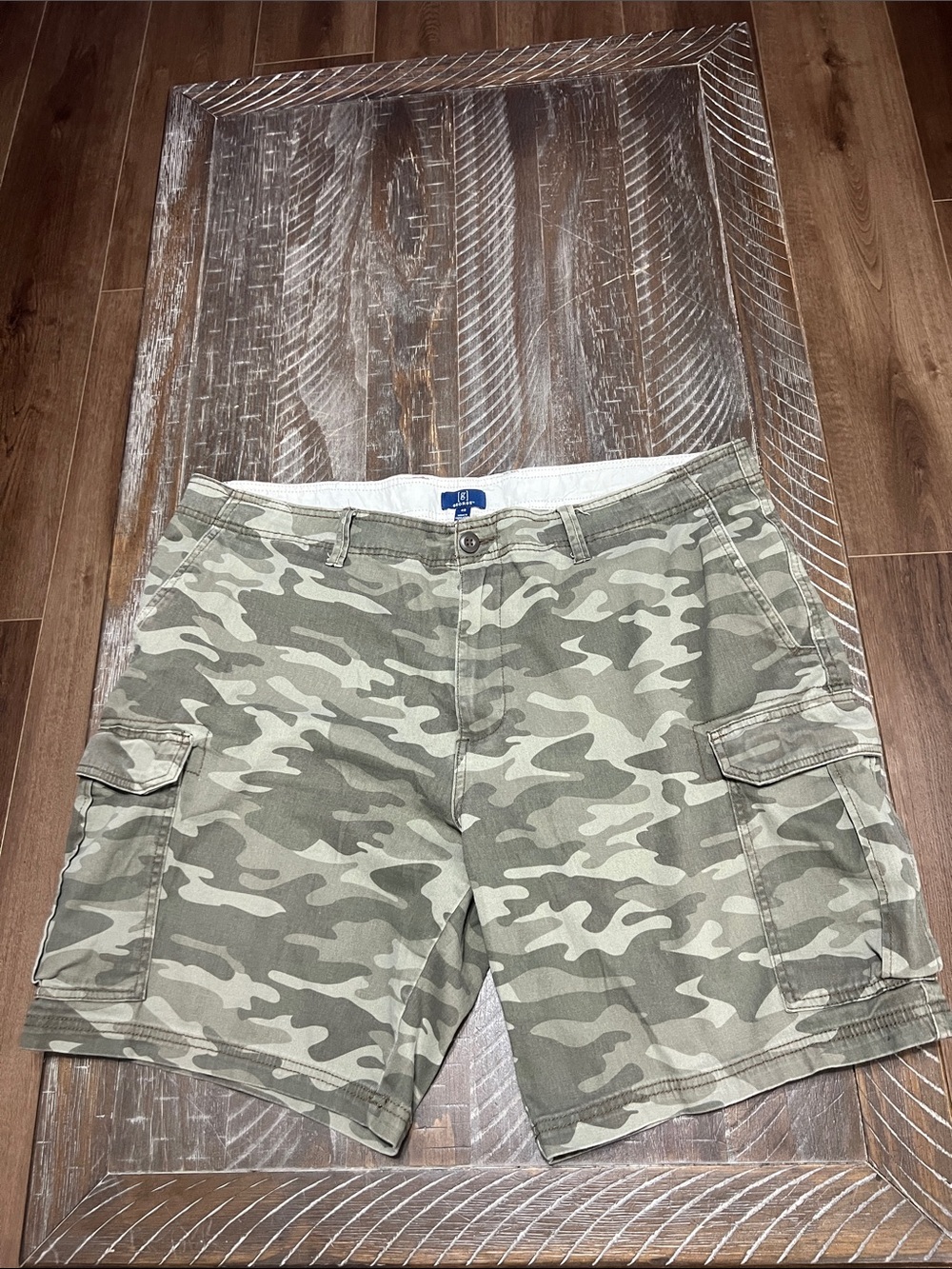 George Men's Camouflage Cargo Shorts — Olive